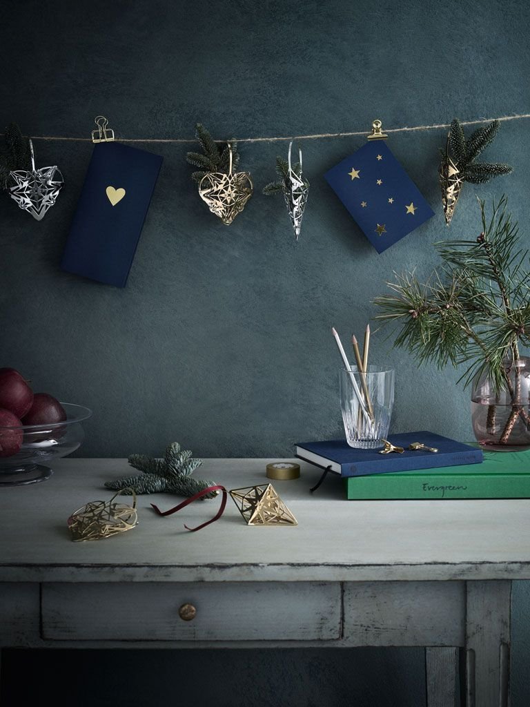 Rosendahl KAREN BLIXEN Christmas Zawieszka Świąteczna - Romb 11 cm Srebrna