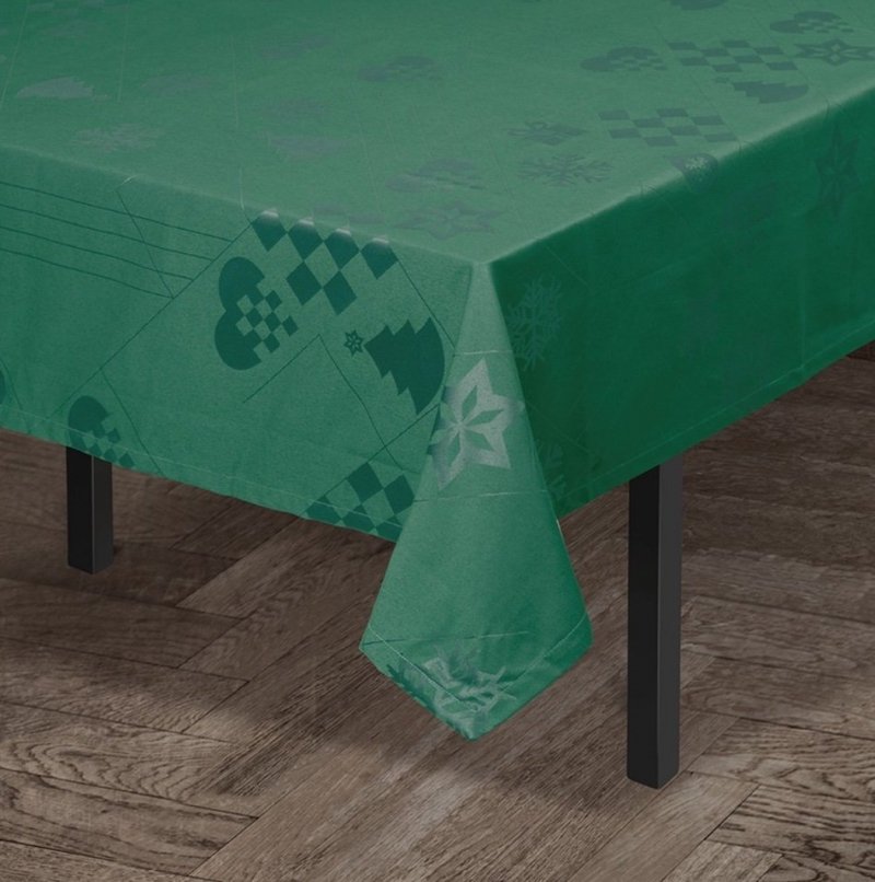 Rosendahl NATALE Bożonarodzeniowy Obrus Świąteczny 150x270 cm Zielony