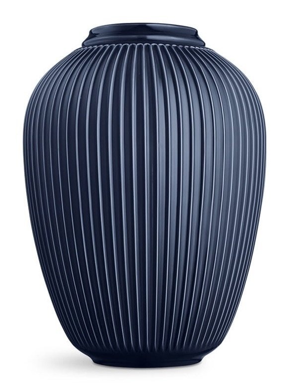 Kähler HAMMERSHØI Wazon do Kwiatów Podłogowy 50 cm Granatowy Indigo