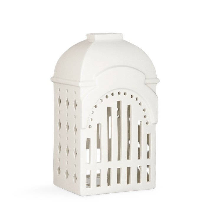 Kähler URBANIA Świecznik Tealight - Domek Biały - Tivoli