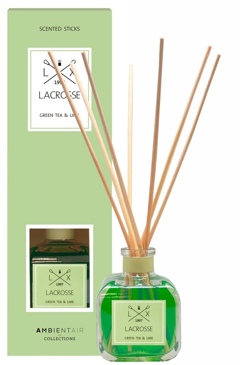 Lacrosse CLASSIC Dyfuzor Zapachowy z Patyczkami 100 ml / Zapach Zielona Herbata i Limonka 