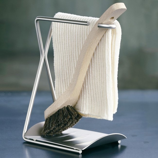 Rosendahl HOME Organizer do Zlewu - Uchwyt na Gąbkę i Ściereczkę - Srebrny