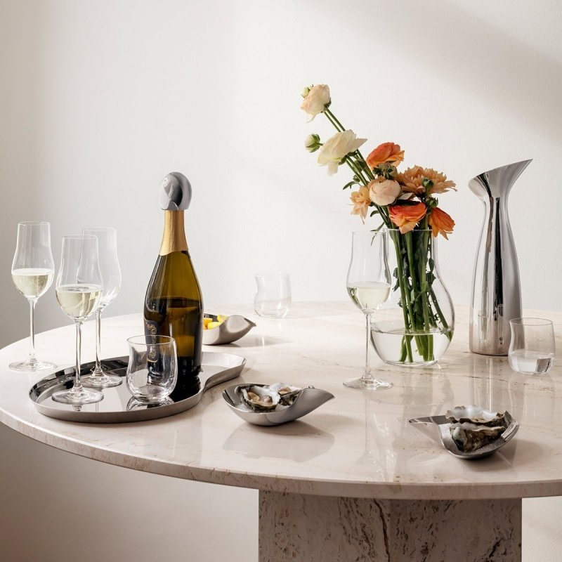 Georg Jensen INDULGENCE Stalowe Miseczki do Przekąsek 3 Szt. / Srebrne