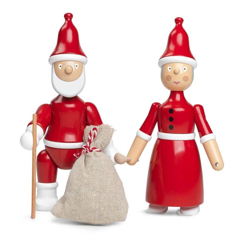 Kay Bojesen CHRISTMAS SANTA Świąteczna Drewniana Figurka - Święty Mikołaj