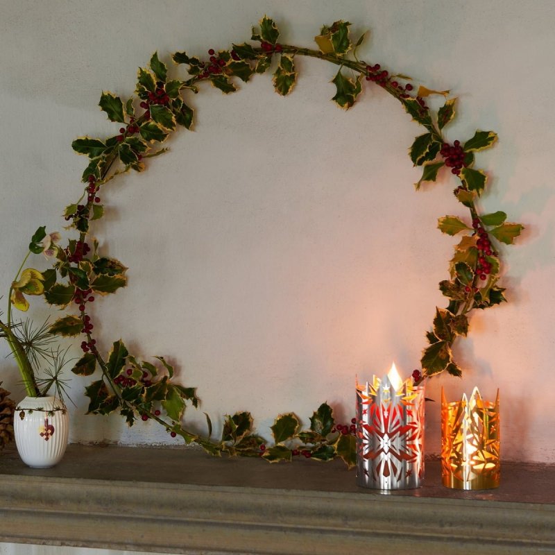 Rosendahl KAREN BLIXEN CHRISTMAS Świecznik Świąteczny 16 cm Srebrny