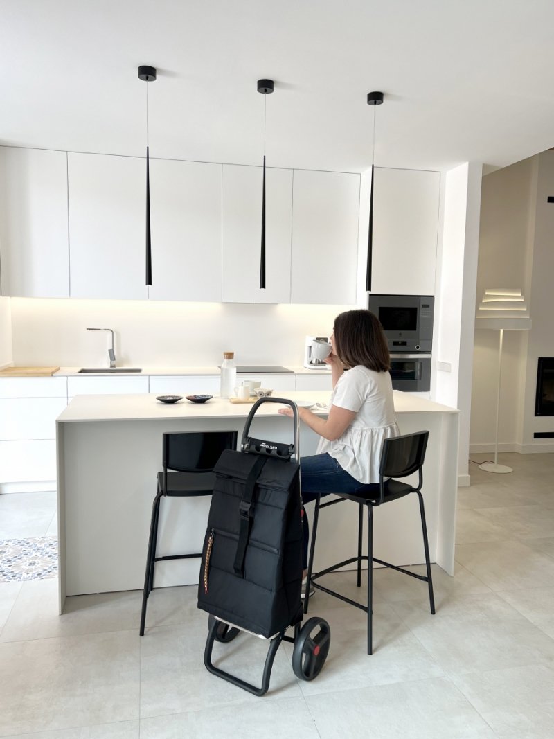 Rolser BIG POLAR 2LRSG Wózek na Kółkach - Torba na Zakupy / Fioletowy