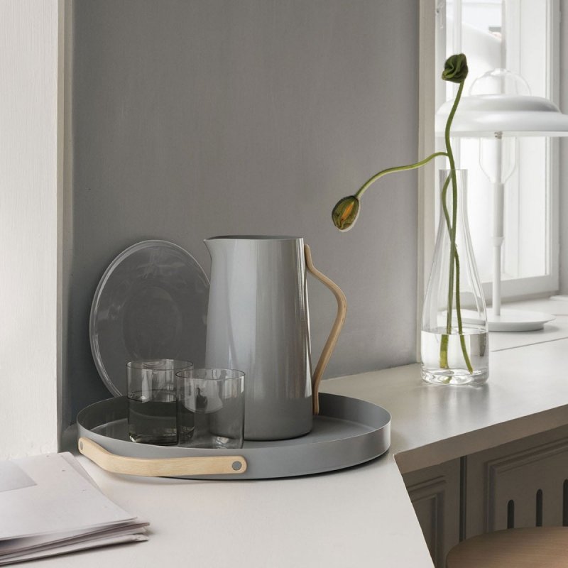 Stelton EMMA Taca do Serwowania Okrągła 35 cm Szara
