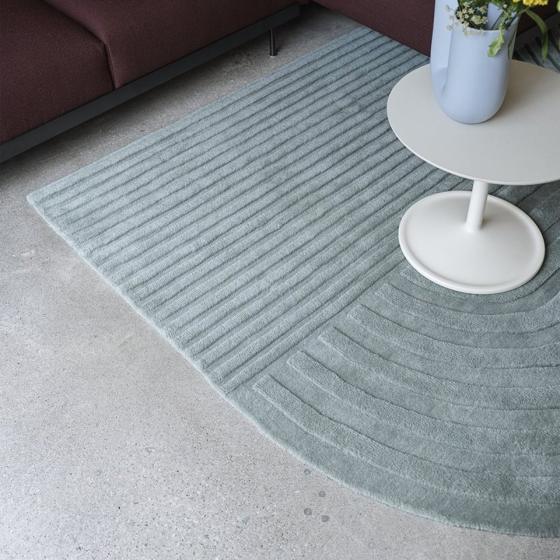 Muuto RELEVO Dywan Wełniany 200x300 cm Zielony Sage Green