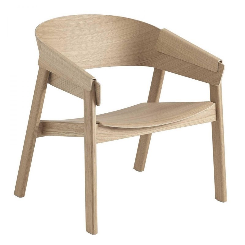 Muuto COVER LOUNGE Krzesło Drewniane - Dębowe