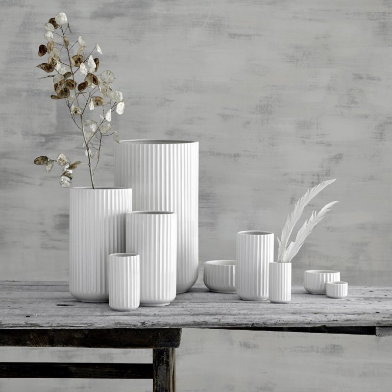 Lyngby Porcelain LYNGBY Wazon do Kwiatów 20 cm Czarny