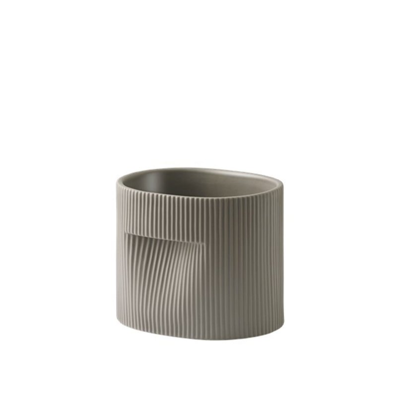 Muuto RIDGE Ceramiczna Doniczka do Kwiatów 15 cm / Taupe