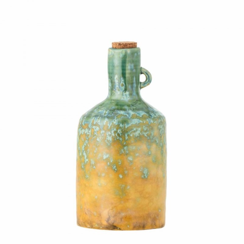 Bloomingville YUMA Ceramiczna Karafka do Oliwy 425 ml / Zielona
