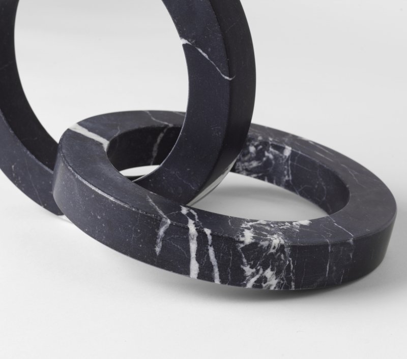 Kristina dam studio SCULPTURE Marmurowa Rzeźba Dekoracyjna / Czarna