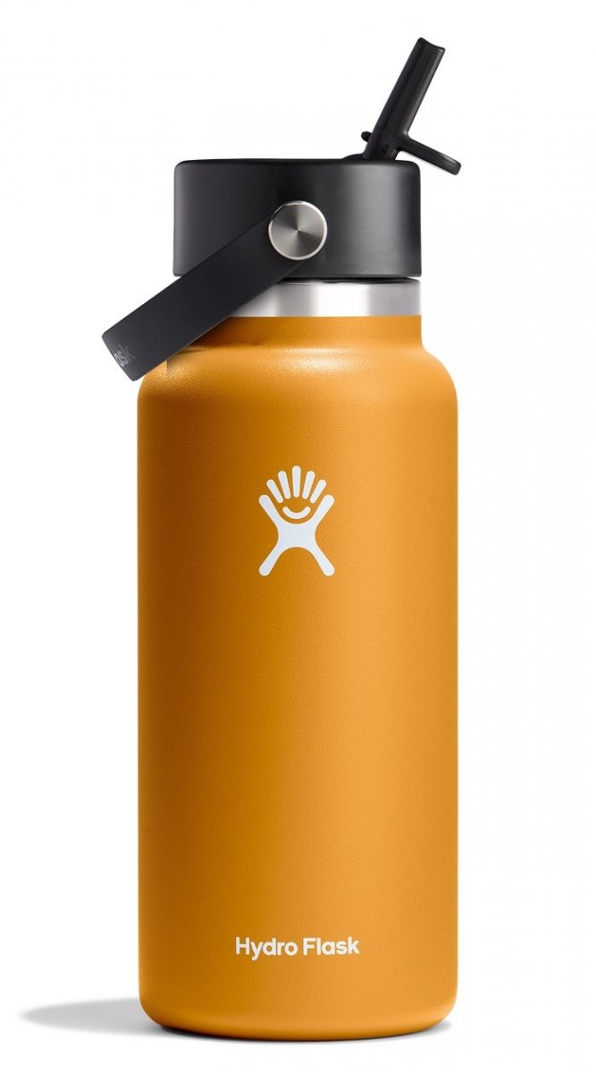 Hydro Flask WIDE MOUTH Stalowa Butelka Termiczna do Wody 940 ml z Ustnikiem / Pomarańczowa