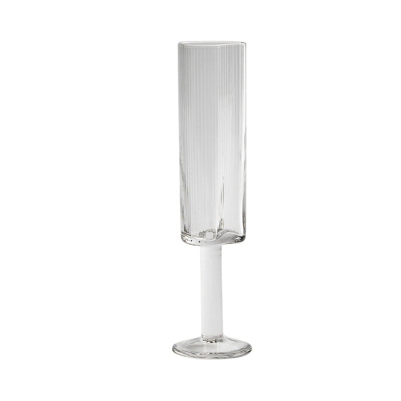 Muubs RIPE Kieliszek do Szampana z Ryflowanego Szkła 145 ml