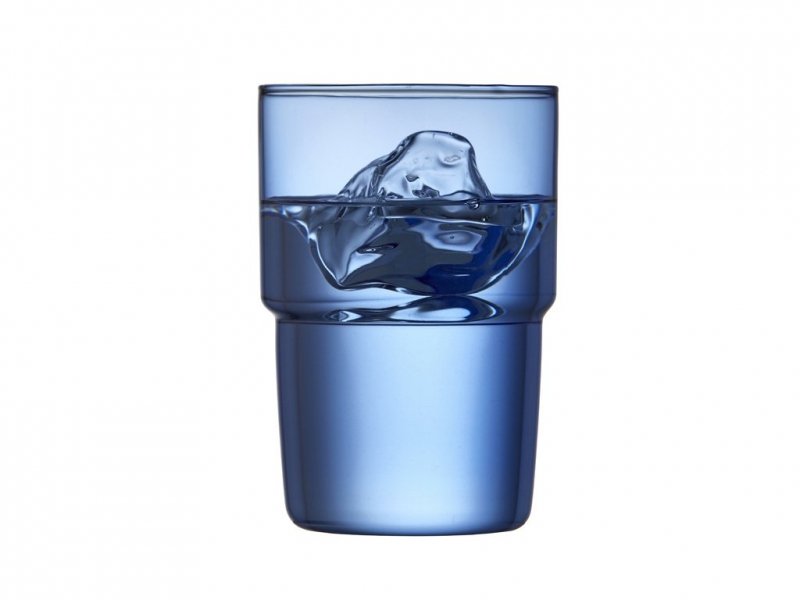 Lyngby Glass TORINO Szklanki do Napojów 400 ml 2 Szt. / Niebieskie