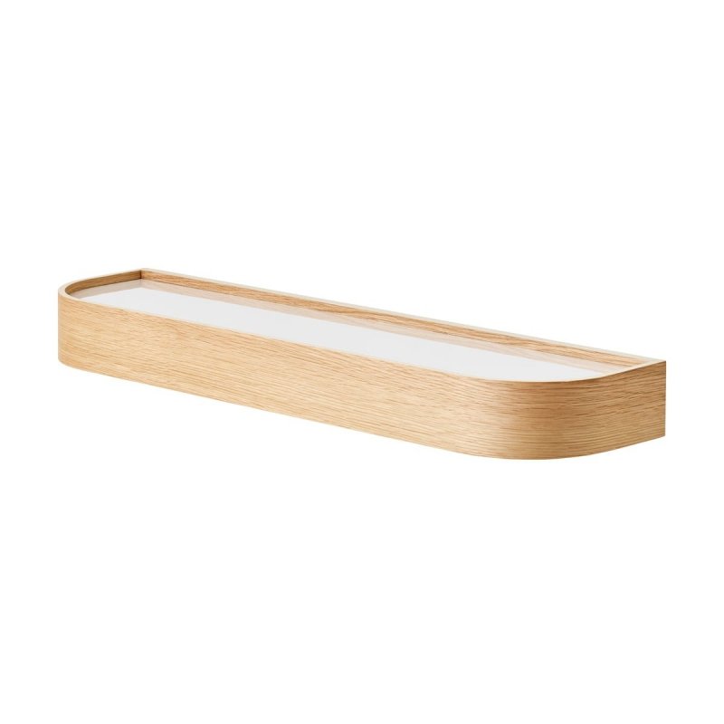 Menu EPOCH Półka Ścienna 79 cm Dąb Naturalny / Półka Wewnętrzna Mleczna