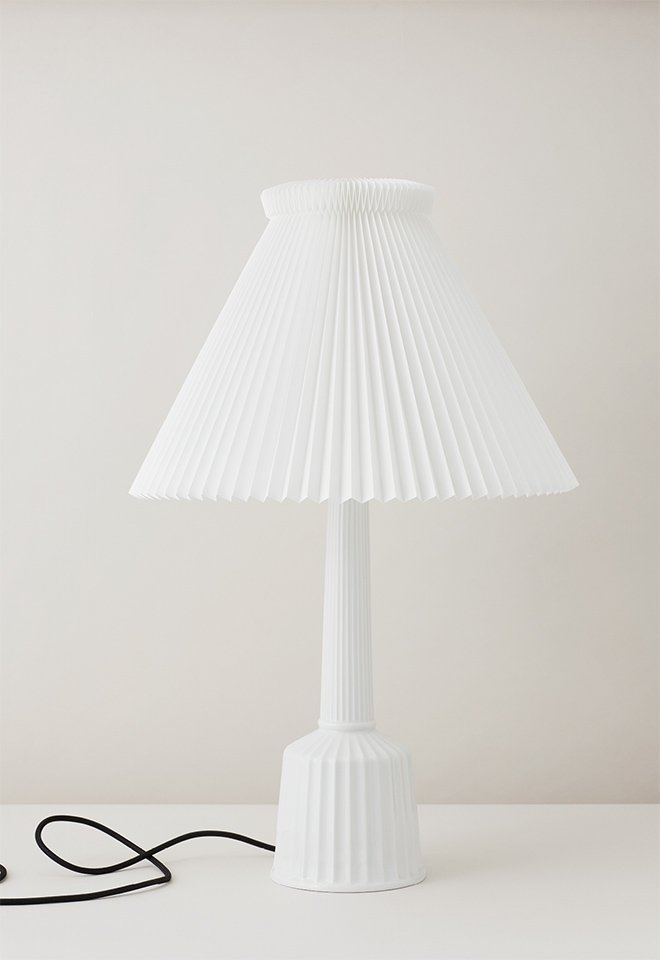 Lyngby LE KLINT Lampa Stołowa Porcelanowa 60 cm Biała