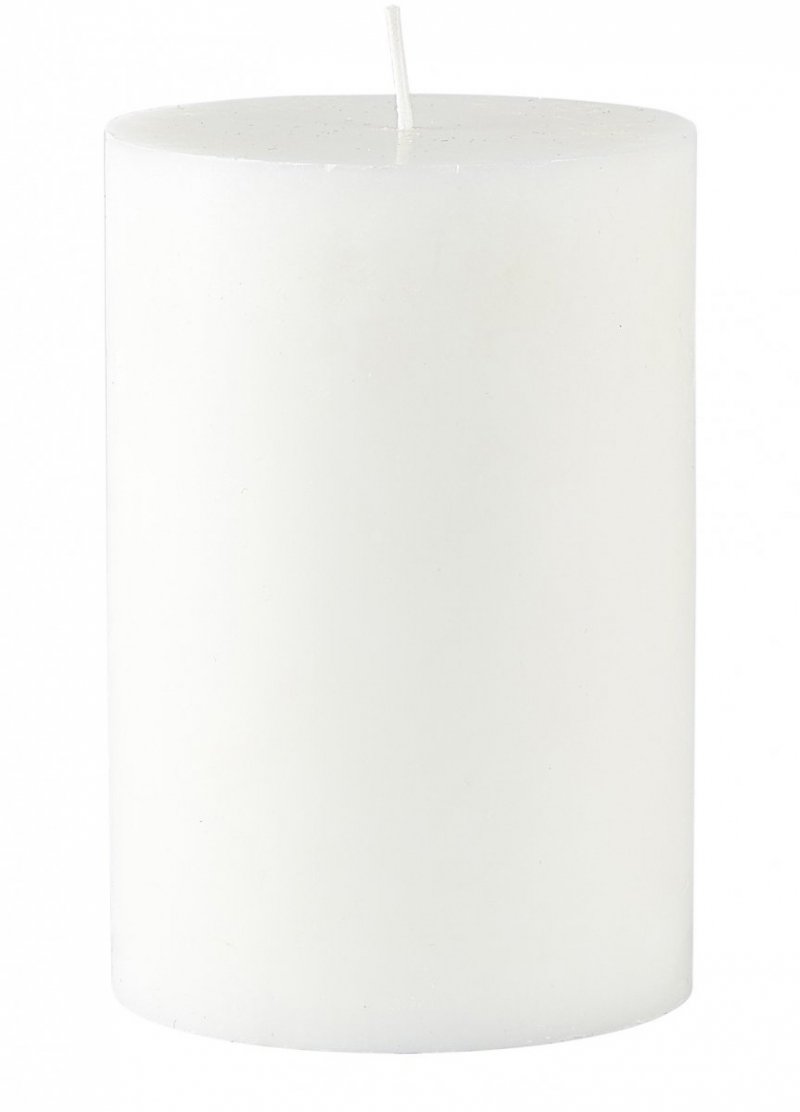 Villa Collection PILLAR Świeca Bryłowa 15 cm Biała