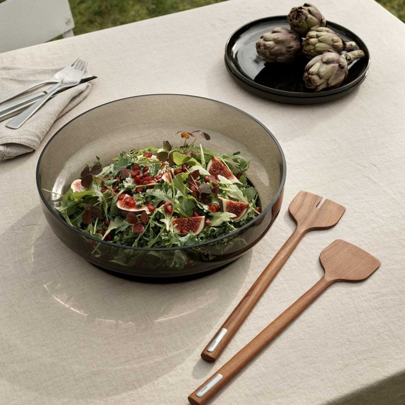 Stelton HOOP Drewniane Sztućce - Łyżki do Sałaty