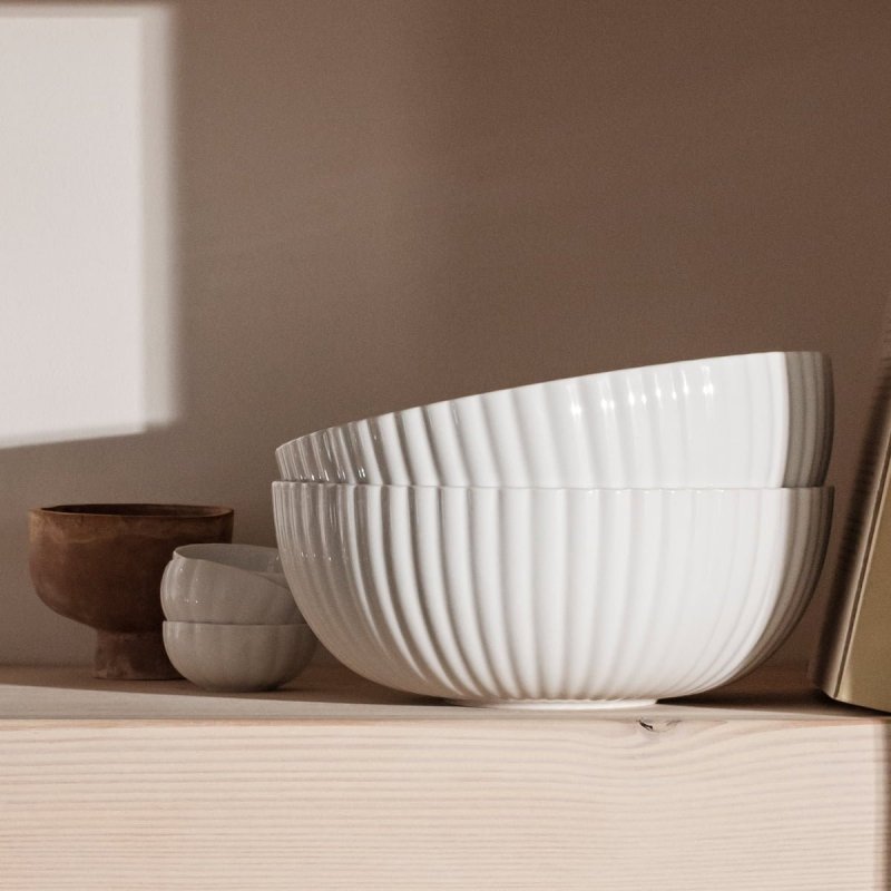 Georg Jensen BERNADOTTE Miska do Sałaty 26 cm Biała