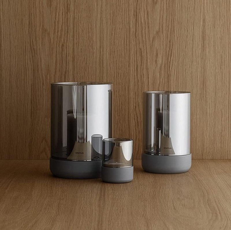 Blomus CALMA Świecznik Tealight 14 cm Szary