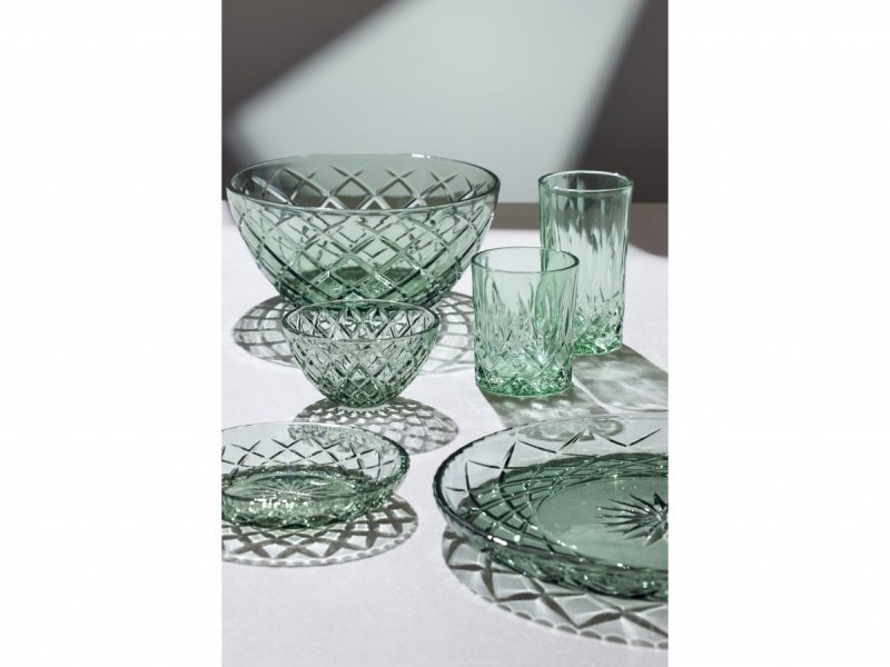 Lyngby Glass SORRENTO Kolorowe Wysokie Szklanki Long Drink 380 ml 4 Szt. / Zielone