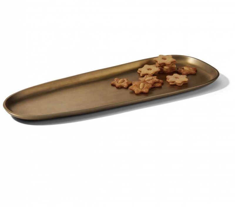 Philippi LA PLANA Patera / Taca Dekoracyjna 54 cm Złota