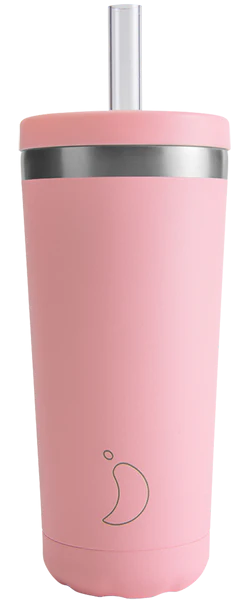 Chilly's ORIGINAL Kubek Termiczny ze Słomką 500 ml / Różowy