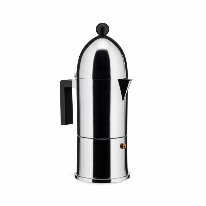 Alessi LA CUPOLA Kawiarka - Zaparzacz do Espresso 300 ml na Indukcję / Uchwyt Czarny