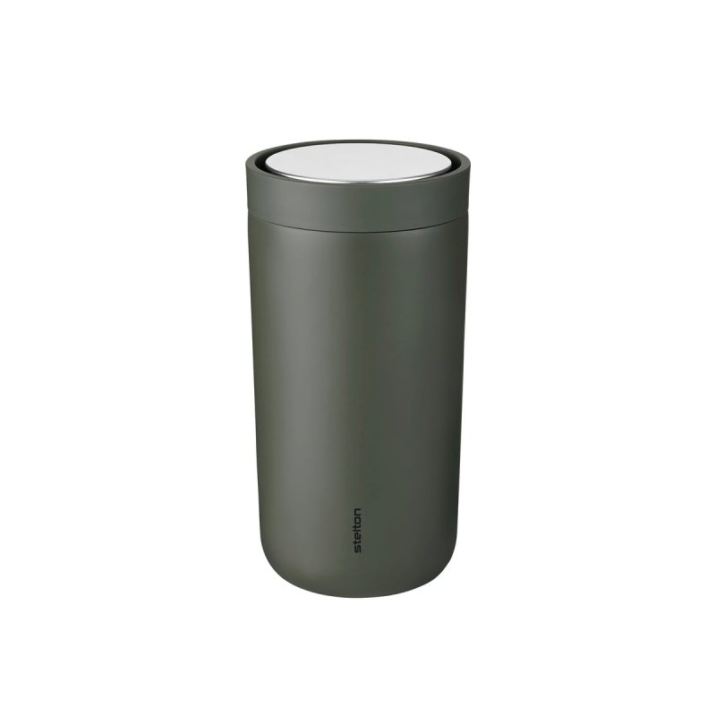 Stelton TO GO CLICK Stalowy Kubek Termiczny 200 ml / Ciemnozielony
