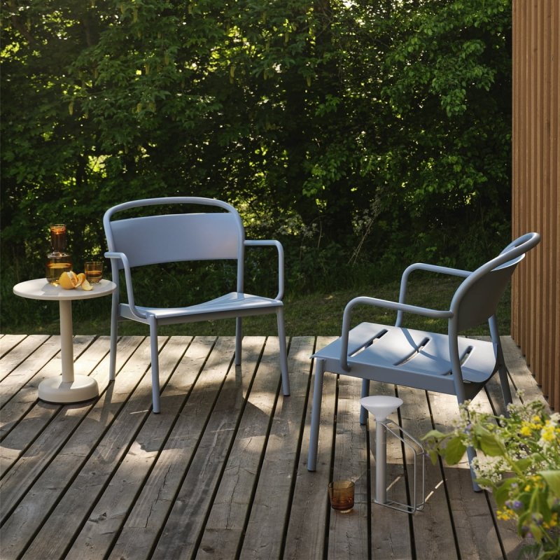 Muuto LINEAR OUTDOOR Stalowy Stolik Kawowy Ogrodowy - Zewnętrzny / Czarny