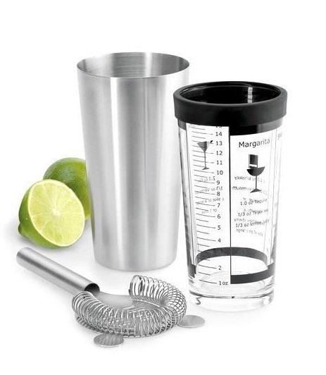 Blomus LOUNGE Zestaw Barmański - Shaker + Akcesoria do Drinków / Srebrny Matowy