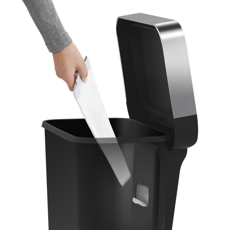 simplehuman LINER POCKET Kosz Pedałowy 45 l / Czarny
