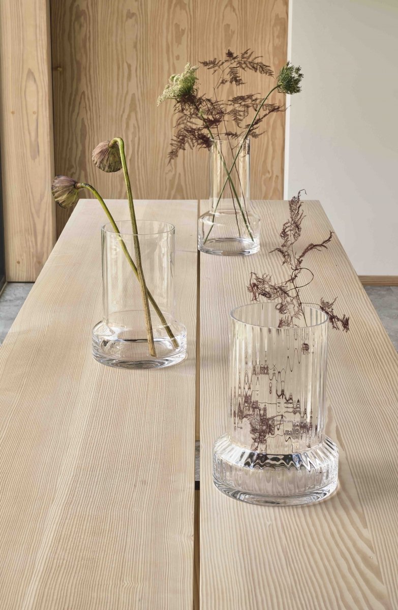 Villa Collection HVILS Szklany Wazon do Kwiatów 29 cm / Bezbarwny