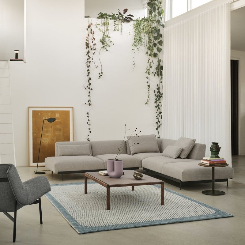Muuto WRAP Fotel Lounge Antracytowy / Rama Czarna - Tkanina Sabi 151