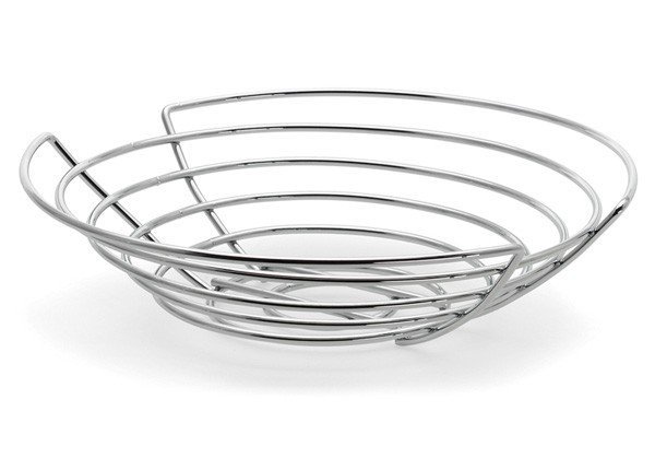 Blomus WIRES Kosz na Owoce Płaski 30 cm / Chrom