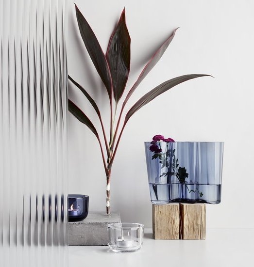 Iittala VALKEA Świecznik Tealight / Bezbarwny