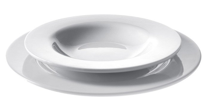 A di Alessi PlateBowlCup Talerz Głęboki do Zupy - Biały