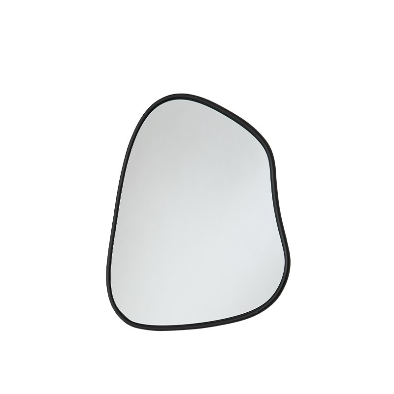 Muubs MICHIGANN Lustro Ścienne w Asymetrycznej Ramie 70 cm / Czarne