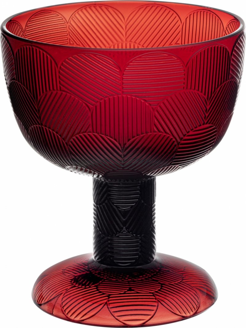 Iittala MIRANDA Szklany Pucharek do Lodów / Czerwony