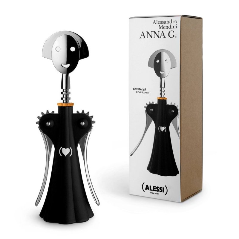 Alessi ANNA G. Korkociąg do Wina / Czarny