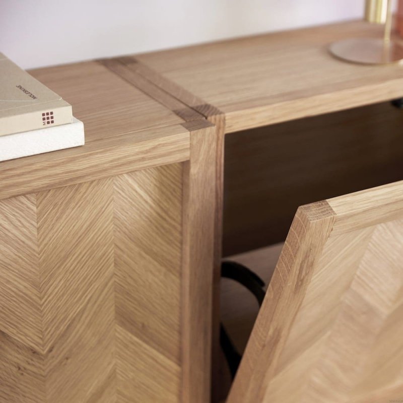 Hubsch OAK Dębowa Szafka 50 cm / Ścienna Półka na Buty