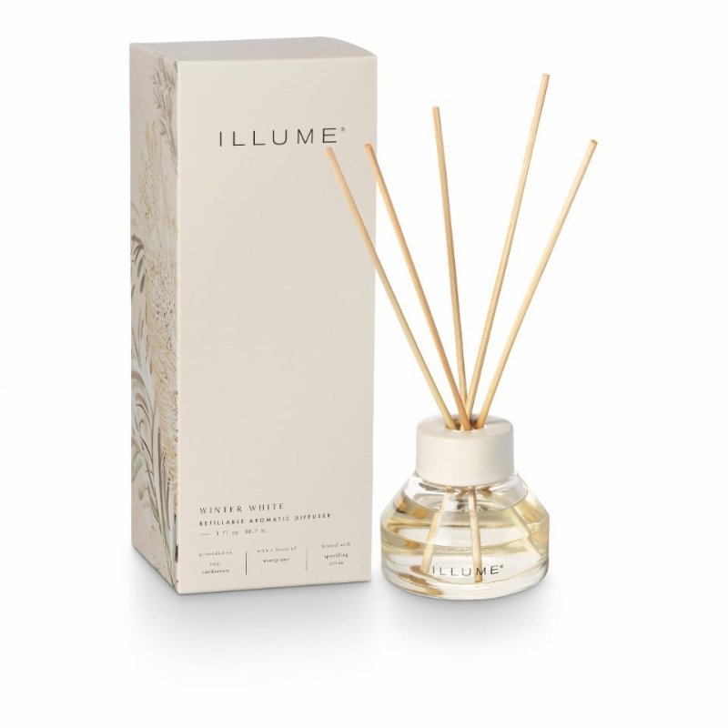 Bloomingville ILLUME Dyfuzor Zapachowy z Patyczkami 88,7 ml / Winter White
