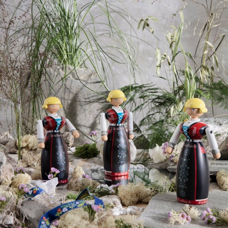 Kay Bojesen BUNAD Figurka Drewniana / Norweska Dziewczyna