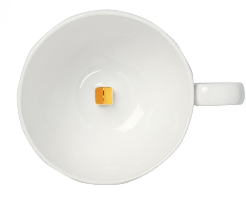 Rader HOME Porcelanowa Filiżanka ze Spodkiem - Złoty Domek