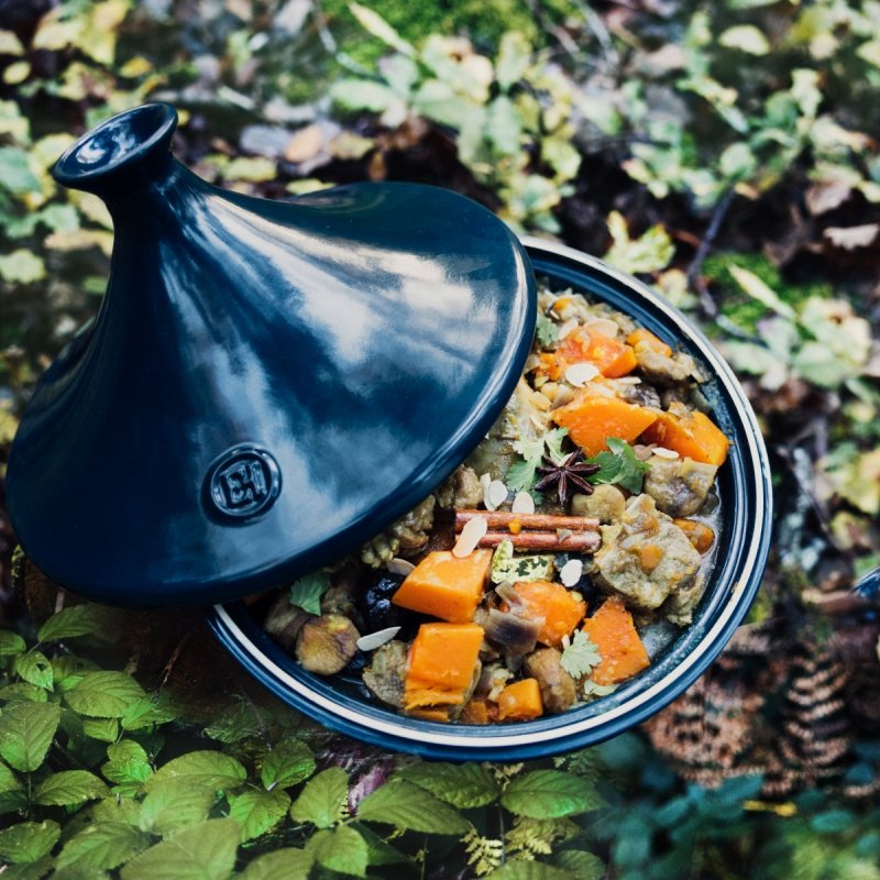 Emile Henry NATURE Ceramiczne Naczynie do Gotowania Tagine 3 l / Czerwony