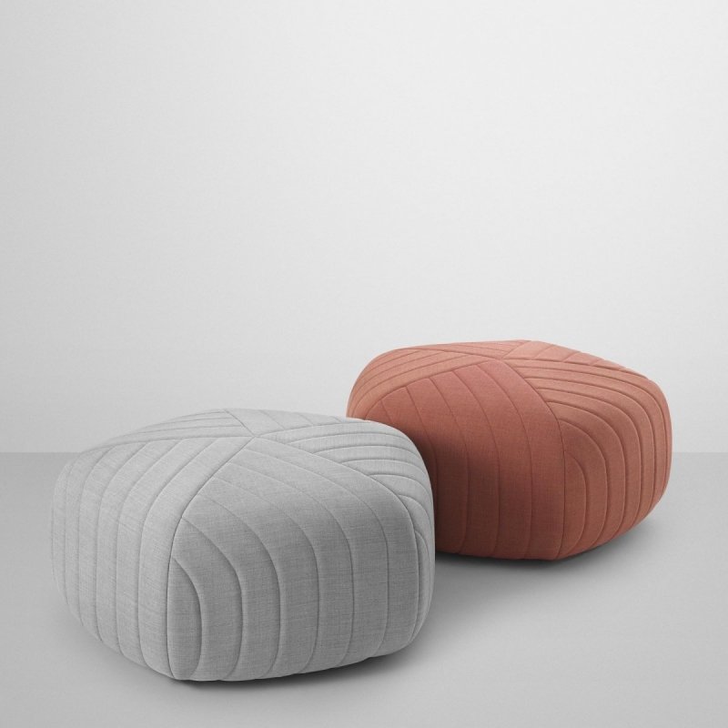 Muuto FIVE Puf Tapicerowany - Ciemnoszara Remix 183