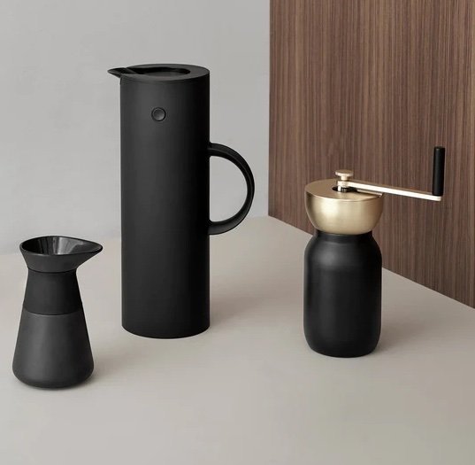 Stelton EM77 Termos Stołowy - Dzbanek Termiczny 1 l - Czarny Matowy