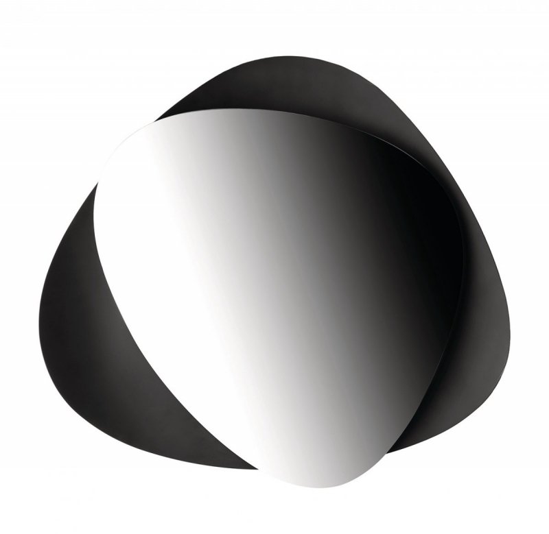 Alessi COLOMBINA Ruchome Lustro Ścienne / Czarne